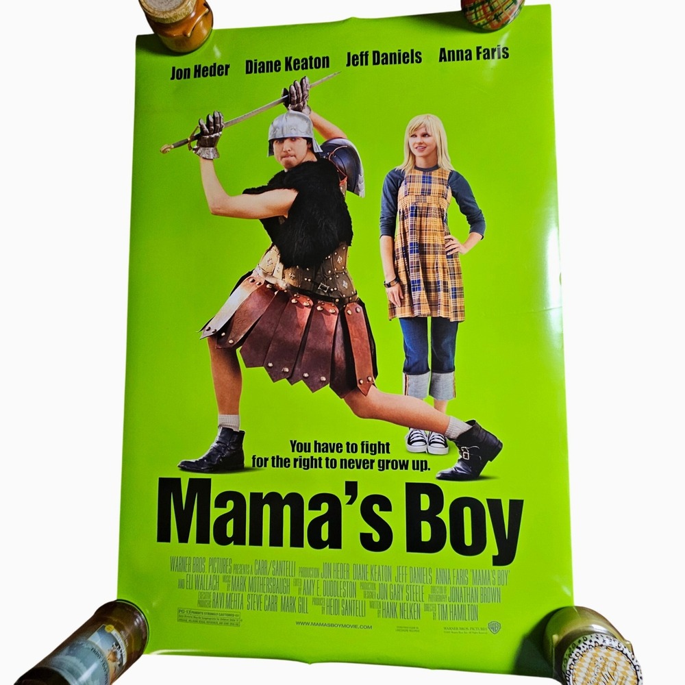 Mama's Boy 2007‎ Original Movie Poster 27x40 Diane Keaton Jon Heder D/S